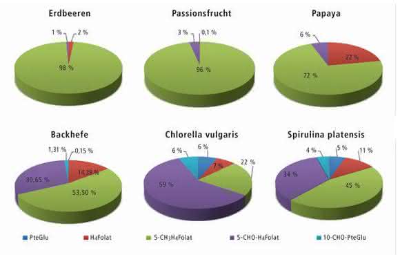 Verteilung der Folate