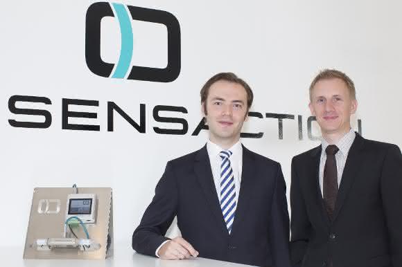 Stefan Rothballer (links) und Michael Münch Vorstände der SensAction AG, Stefan Rothballer (links) und Michael Münch