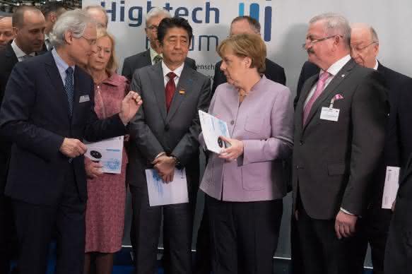 Angela Merkel auf CeBIT 2017 CeBIT 2017: Hightech first