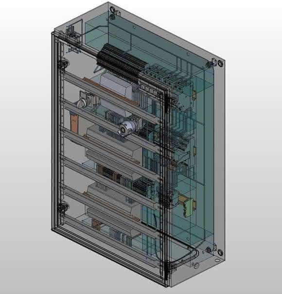 3D-Schaltschrankkonstruktion