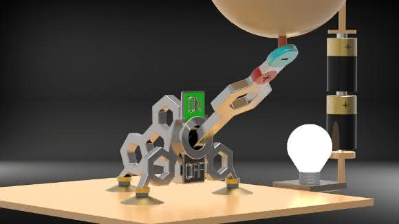 Der molekulare Kontakt kann sowohl mechanisch als auch elektrostatisch an- und ausgeschaltet werden. (Foto: KIT)