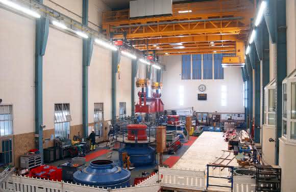 Konecranes Schluchseewerk Maschinenhaus-Zweirägerbrückenkrane