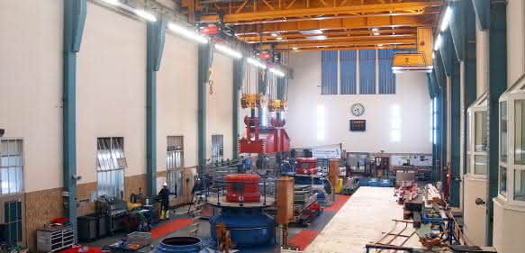 Konecranes Schluchseewerk Maschinenhaus-Zweirägerbrückenkrane
