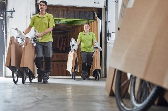 Logwin Fahrrad Transport
