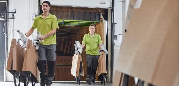 Logwin Fahrrad Transport