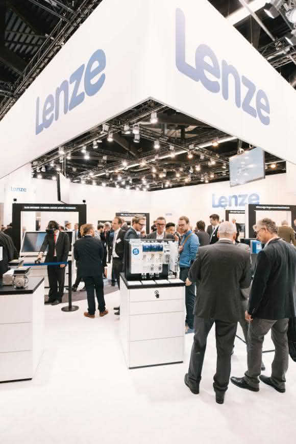 Lenze Messeauftritt Logimat