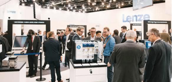 Lenze Messeauftritt Logimat