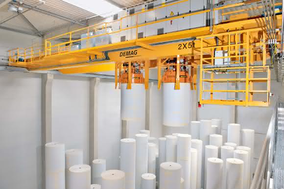Demag-Prozesskran Papierfabrik