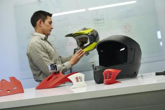 Motorradhelm-Prototypen