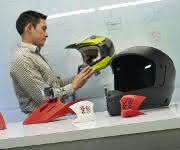Motorradhelm-Prototypen