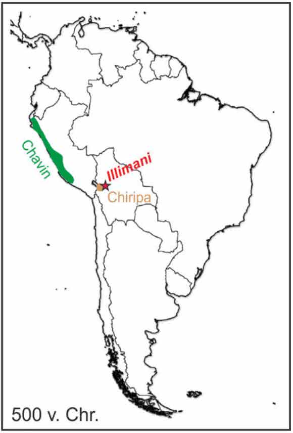 Chavin- und Chiripa-Kulturen in Südamerika