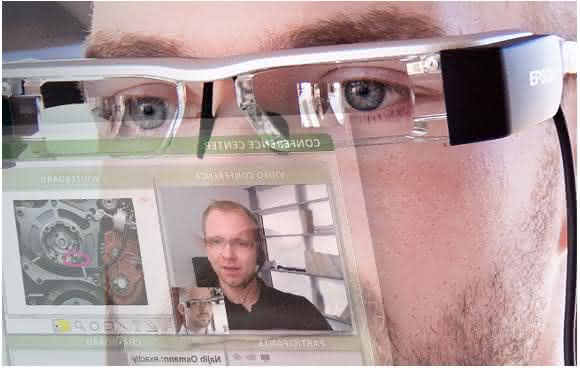 Datenbrille mit Conference Center von Symmedia