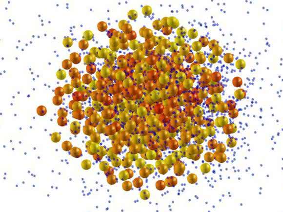 Explodierender Xenon-Cluster Explodierender Xenon-Cluster