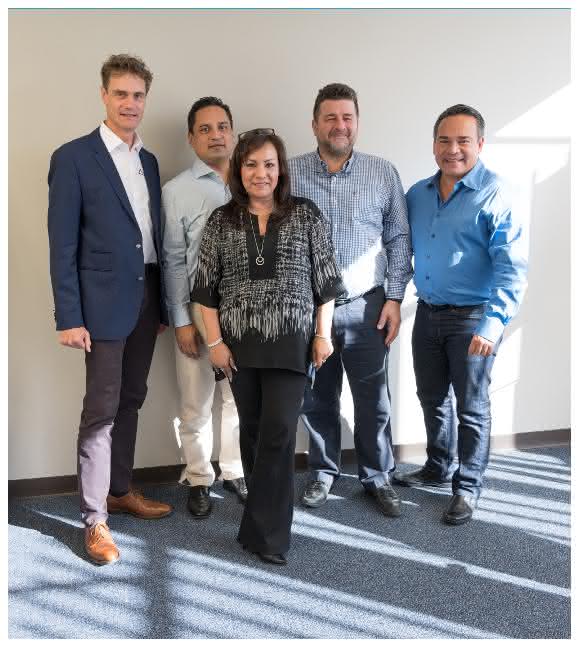 Thierry Wolter, Mark Nunez, Carmen Nunez, Jacques Lanners, Sal Nunez Ceratizit kauft Best Carbide Cutting Tools