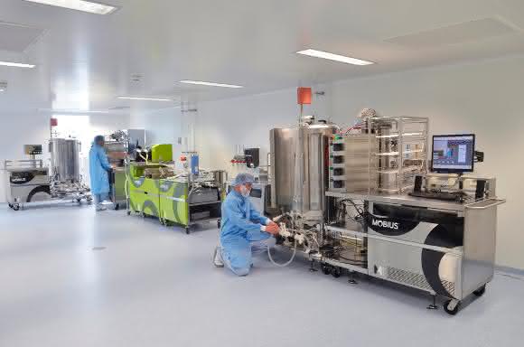 Mobius® 2000-Liter-Einwegbioreaktoren Mobius® 2000-Liter-Einwegbioreaktoren