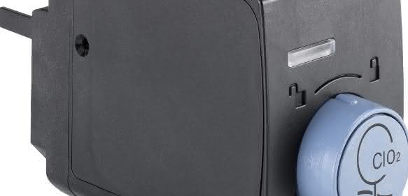 Bürkert hat mit dem Sensor-Cube Typ MS02 sein Online-Analyse-System Typ 8905 erweitert. Wahlweise kann nun auch freies wirksames Chlor oder Chlordioxid bestimmt werden. Bürkert hat mit dem Sensor-Cube Typ MS02 sein Online-Analyse-System Typ 8905 erweitert. Wahlweise kann nun auch freies wirksames Chlor oder Chlordioxid bestimmt werden.