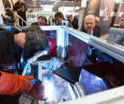 Vorführschweißer auf der Intec 2015 Intec 2015 Leipzig