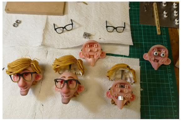 3D-gedruckte Gesichter