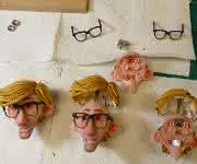 3D-gedruckte Gesichter 3D-gedruckte Gesichter