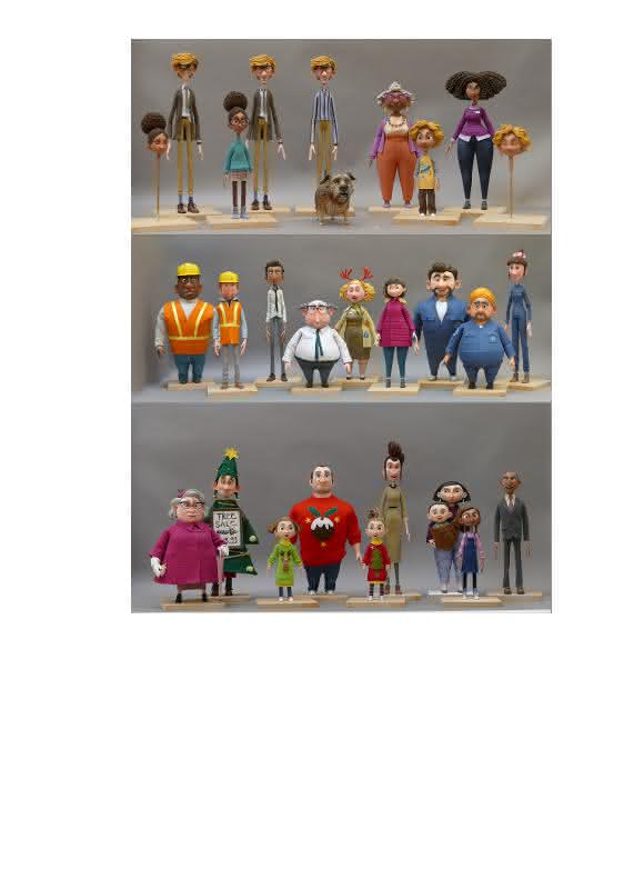 Figuren aus dem Werbespot