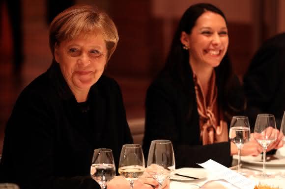 Angela Merkel und Nathalie von Siemens Angela Merkel und Nathalie von Siemens