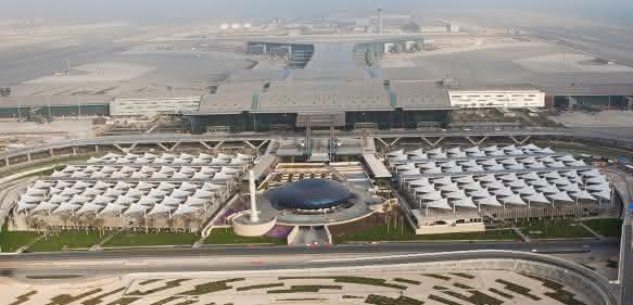 Aerial View of Hamad International Airport
