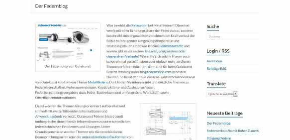 Gutekunst Federnblog