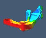 Simulation einer Halterung Simulation einer Halterung nach der additiven Fertigung