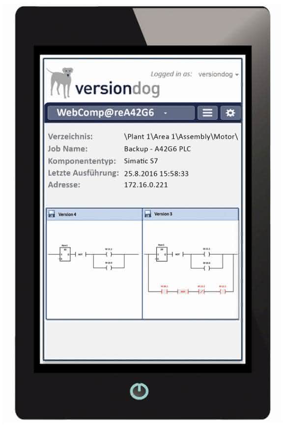 Mobile Device smartcompare von Auvesy