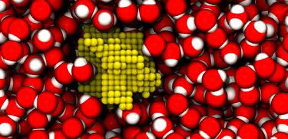 Simulation von Blasenbildung in Wasser