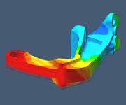 Simulation einer Halterung nach der additiven Fertigung