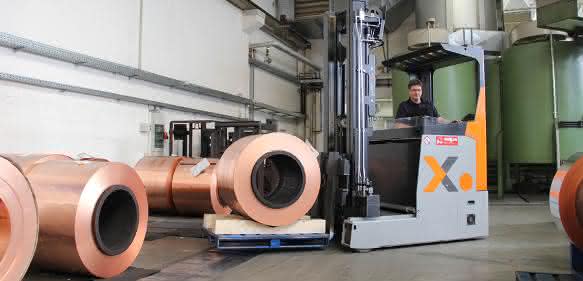 Hubtex Schlenk E-Stapler
