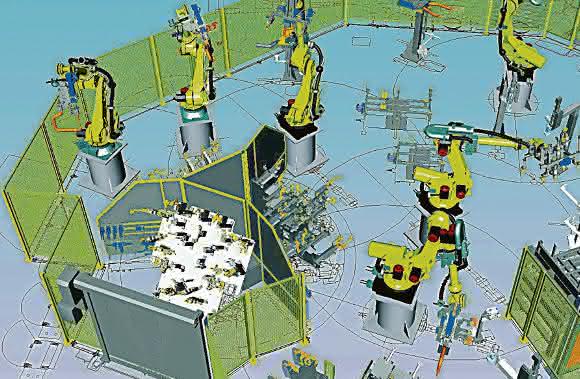Siemens PLM Anlagensimulation: Vom Roboter bis zur Schraube durchgeplant