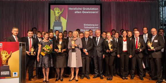 Preisträger beim handling award 2016 Preisverleihung beim „handling award“: Ein Dutzend Preise in vier Kategorien – und zwei Ehrenpreise für das Lebenswerk