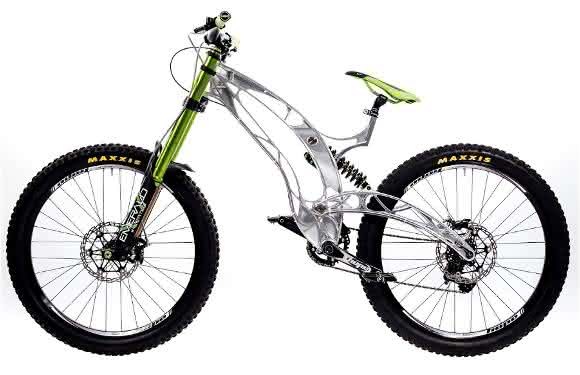 Mountainbike Mountainbike mit Hypermill aus dem Vollen gefräst