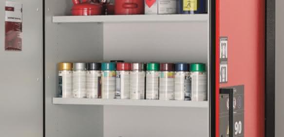 Die bewährte Umluftfilter-Technik ist serienmäßig in allen FlameFlex- bzw. ChemFlex-Schränken der FX-, CX- und SLX-LINE verbaut. (Bild: asecos GmbH)