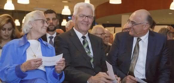 Gisela Sick, Winfried Kretschmann, Robert Bauer Sick-Jubiläum: Gisela Sick, Winfried Kretschmann, Robert Bauer