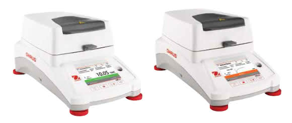 OHAUS stellt die neuen Feuchtebestimmer MB120 und MB90 vor (Foto: OHAUS) OHAUS stellt die neuen Feuchtebestimmer MB120 und MB90 vor (Foto: OHAUS)