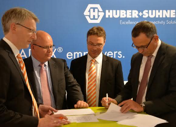 Huber+Suhner und Weidmüller kooperieren