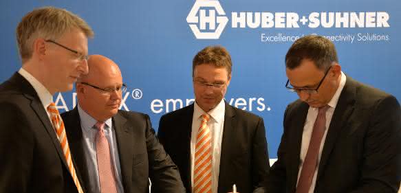 Huber+Suhner und Weidmüller kooperieren