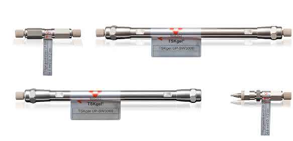 TSKgel UP-SW3000: 2 µm UHPLC Säulen, die besonders für die für die Analyse von Antikörpern geeignet sind. (Bild: Tosoh Bioscience GmbH)