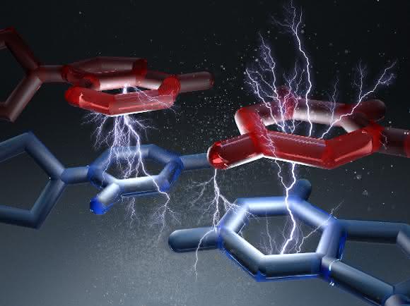 Illustration der Basenpaar-Stapelwechselwirkungen. (Bild: Christoph Hohmann & Hendrik Dietz/ Nano Initiative Munich/ TUM)