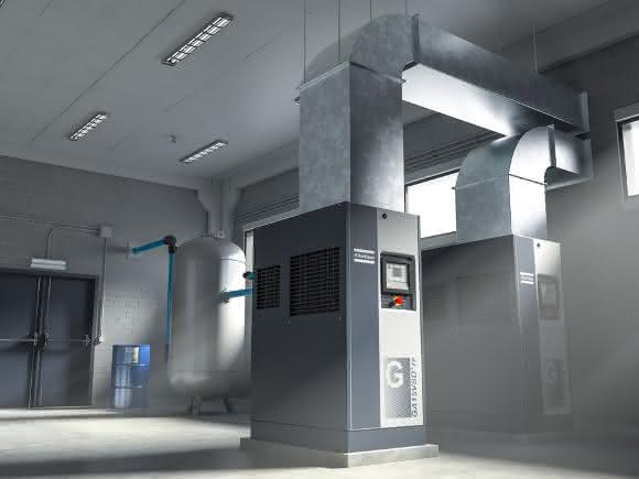 Atlas Copco GA Kompressoren mit Drehzahlregelung