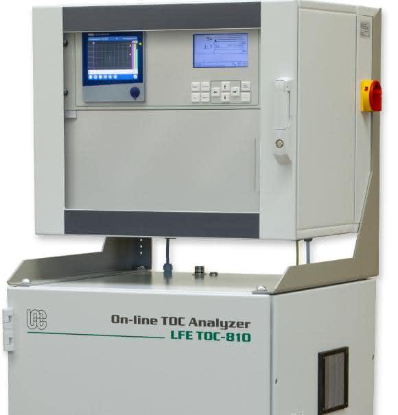 LFE Online-TOC-Analysator TOC-810 (Bild: LFE GmbH & Co.KG) LFE Online-TOC-Analysator TOC-810 ermöglicht eine präzise Analyse von Reinstwasser (Bild: LFE GmbH & Co.KG)