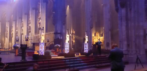 SilentMOD Lasershow im Kölner Dom