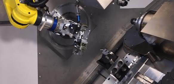 Roboterzelle zum Be- und Entladen Roboterzelle Benzinger