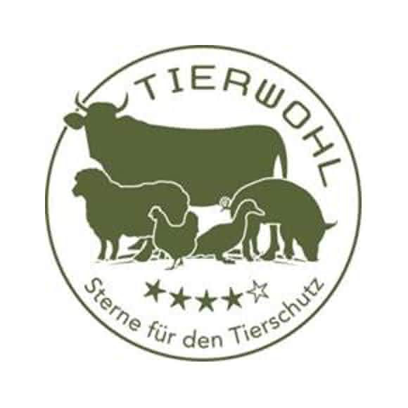 Mehrstufiges Tierwohllabel mit einer Klassifizierung von vier von insgesamt fünf möglichen Sternen für bestimmte Anforderungen. (Bild: Universität Göttingen)