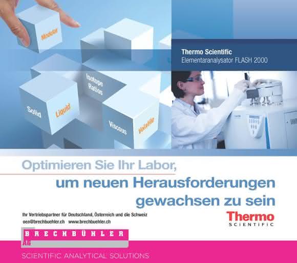 Anzeige - Produkt der Woche: Elementaranalysator Flash 2000 von Thermo Scientific