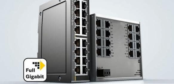 Ethernet Switches: Schaltschrank-Platz gut genutzt Ethernet Switches: Schaltschrank-Platz gut genutzt