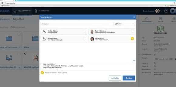 Dokumentenaustausch-Plattform Proom